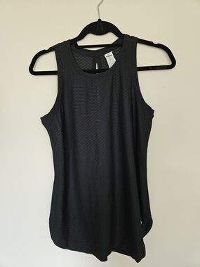 RBX Black Textured Sleeveless Tank